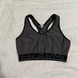 Under Armour Gray and Black Sports Bra